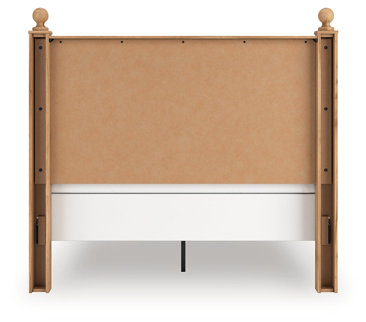 Aleaport Queen Panel Bed with Dresser and Nightstand in Warm Brown from Ashley - Luna Furniture