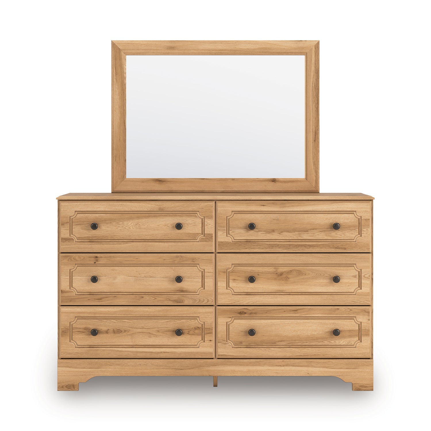 Aleaport Warm Brown Dresser and Mirror - PCB1075B1