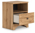 Aleaport Warm Brown Nightstand - PCB1075-91