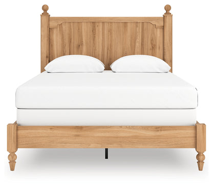 Aleaport Warm Brown Queen Panel Bed - PCB1075B7