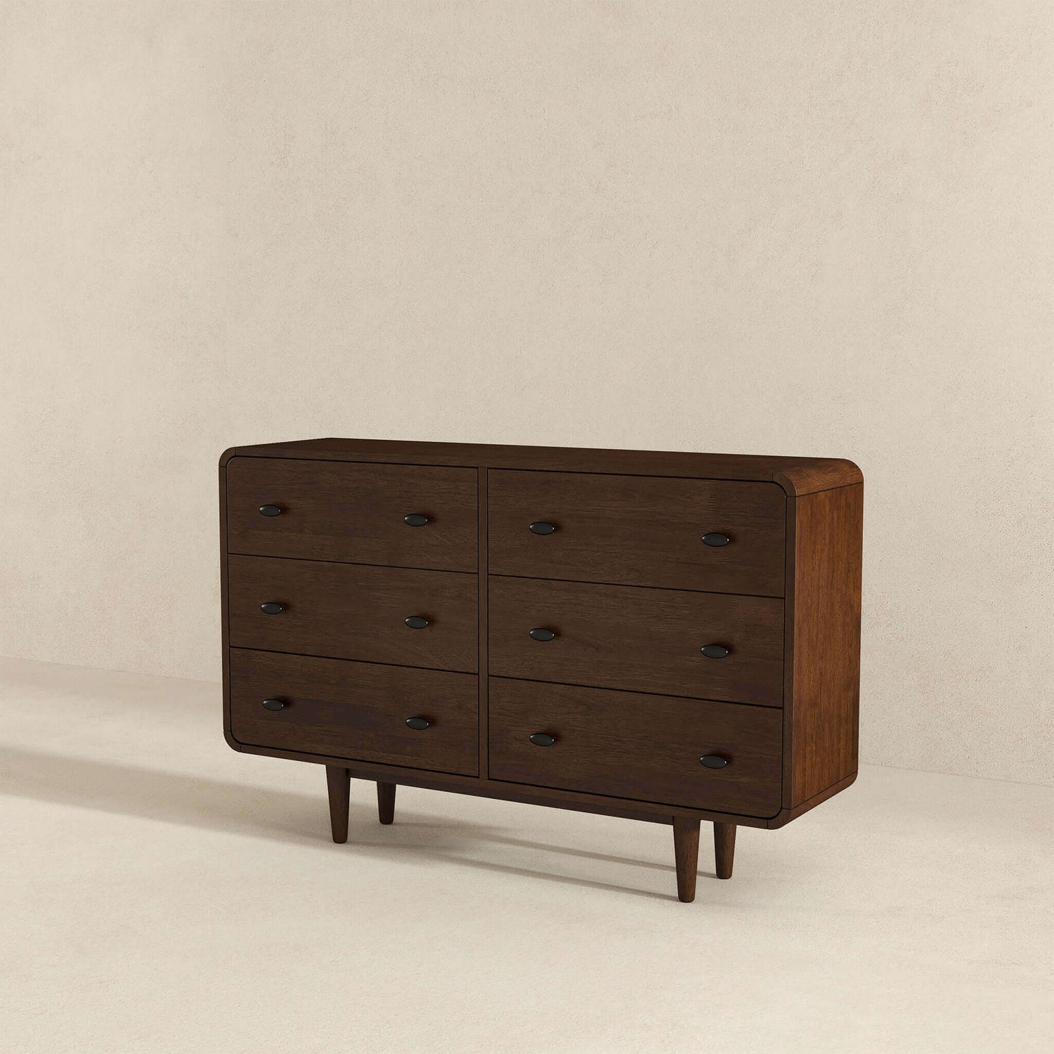 Alexa Mid Century Modern Dresser 6 Drawer - DRS00700502