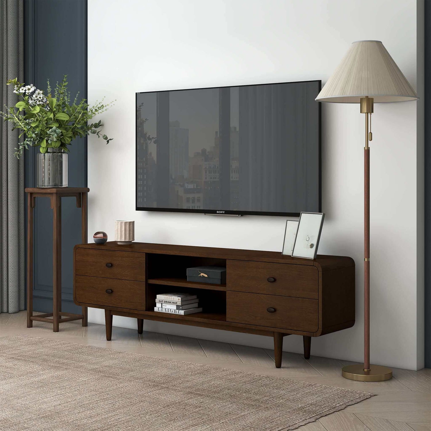 Alexa Mid Century Modern Style TV Stand - TVC00700302