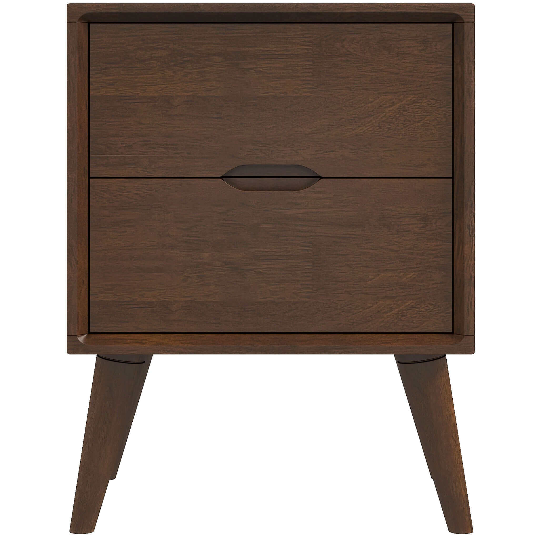 Alexandra Brown Night Stand With 2 Drawers - NST00700201