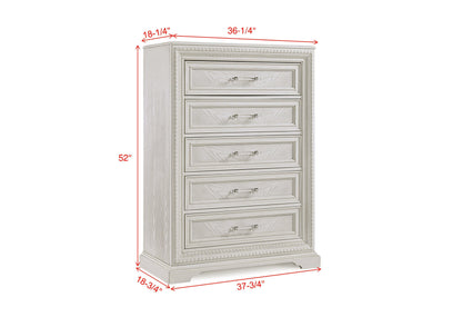 Alexandria Whitewash Panel Bedroom Set - SET | B1650-Q-HB | B1650-Q-FB | B1650-KQ-RAIL | B1650-2 | B1650-4