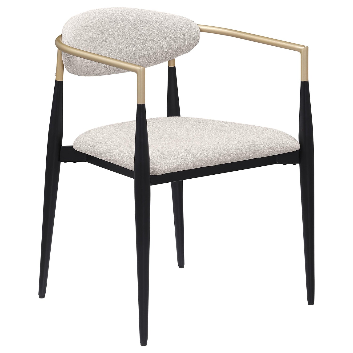 Alexis Upholstered Dining Arm Chair Beige (Set of 2) - 182692