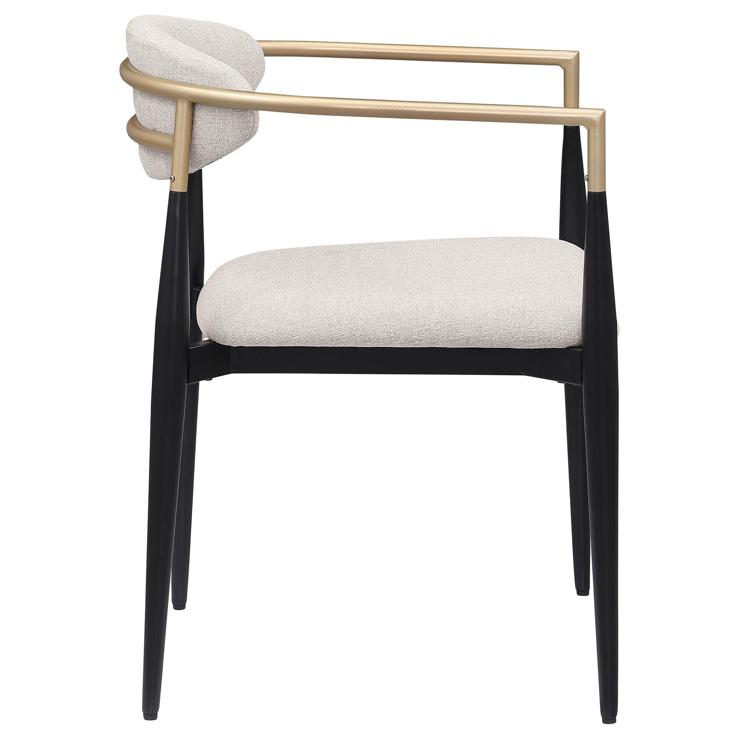 Alexis Upholstered Dining Arm Chair Beige (Set of 2) - 182692