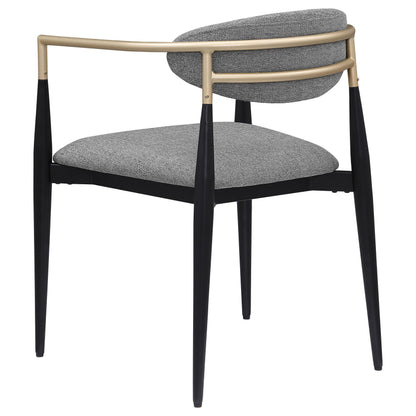Alexis Upholstered Dining Arm Chair Grey (Set of 2) - 182682