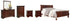 Alisdair California King Sleigh Bed with Mirrored Dresser, Chest and 2 Nightstands in Reddish Brown - PKG004998