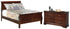 Alisdair Full Sleigh Bed with Dresser in Reddish Brown - PKG004942