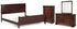Alisdair King Sleigh Bed with Mirrored Dresser and Chest in Reddish Brown from Ashley - Luna Furniture