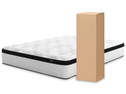 Alisdair Queen Sleigh Bed with Mattress in Reddish Brown - PKG008836