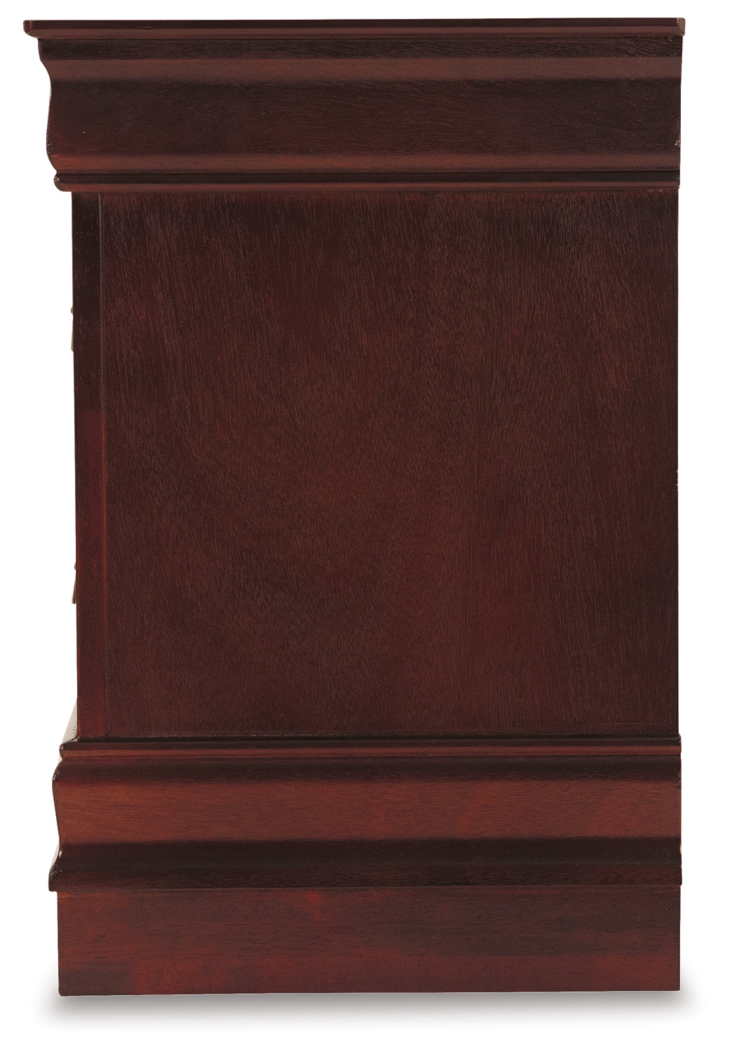 Alisdair Reddish Brown Queen Sleigh Bed, Chest and 2 Nightstands - B376B25