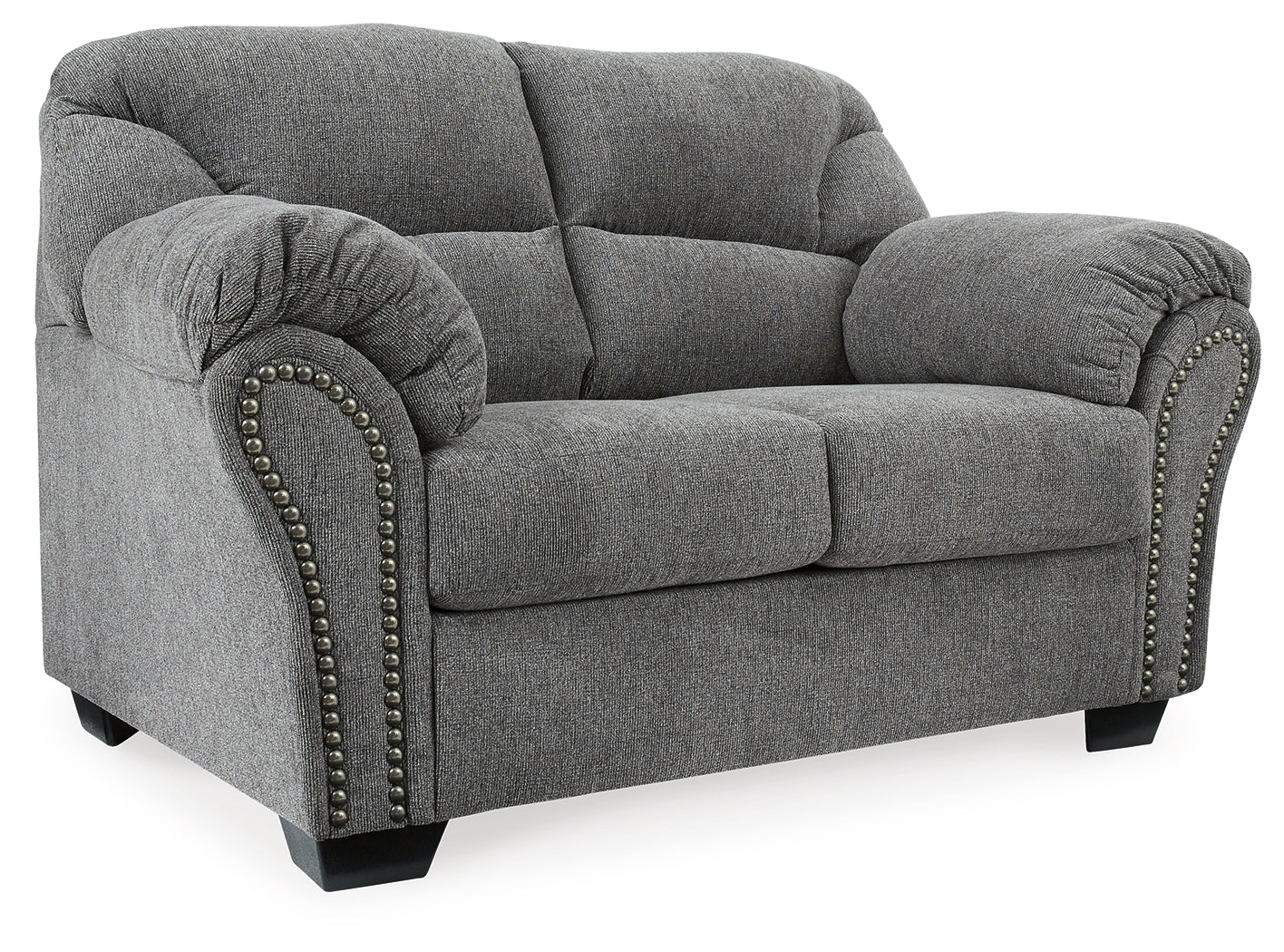Allmaxx Sofa and Loveseat in Pewter - PKG002321