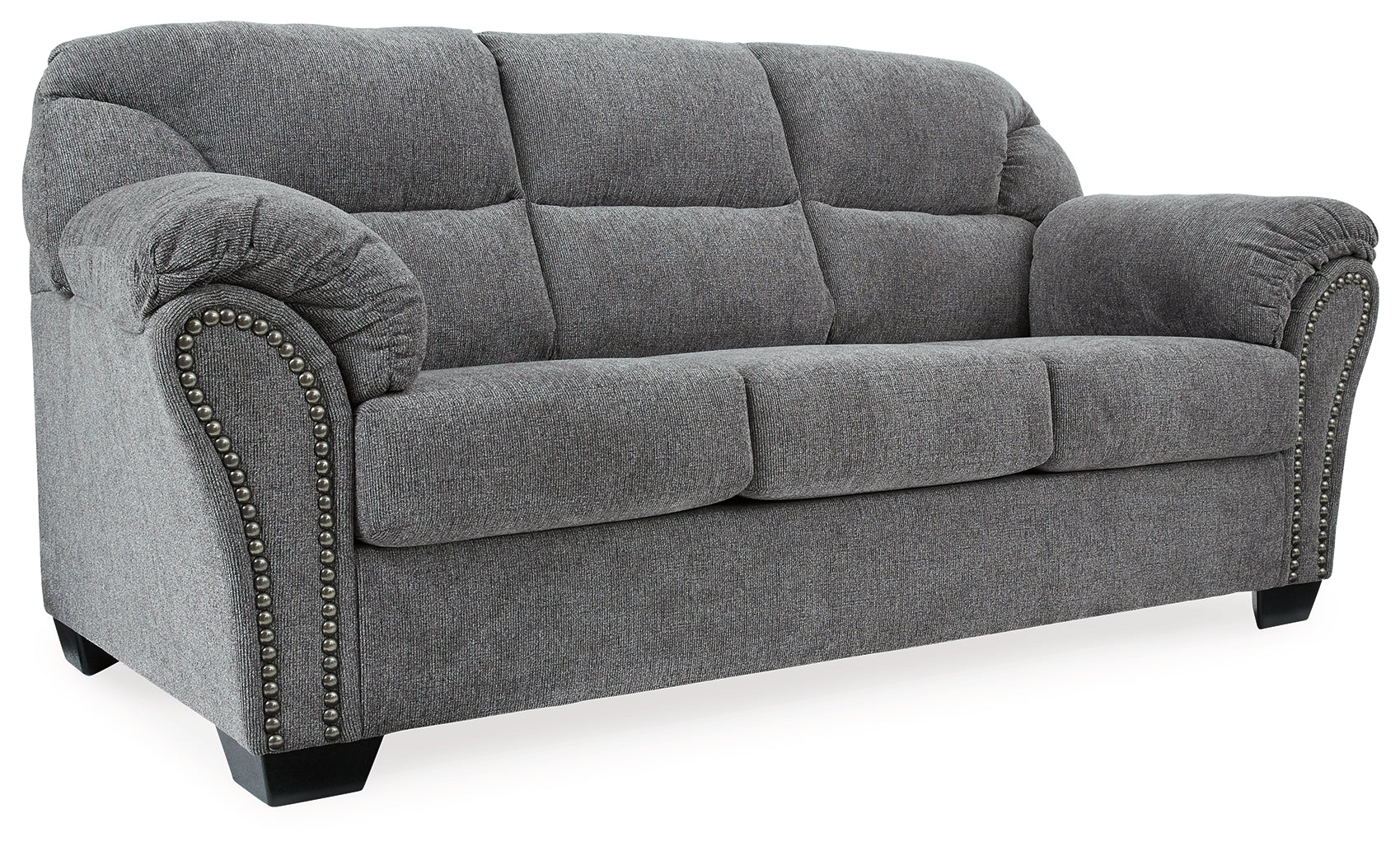 Allmaxx Sofa and Loveseat in Pewter - PKG002321