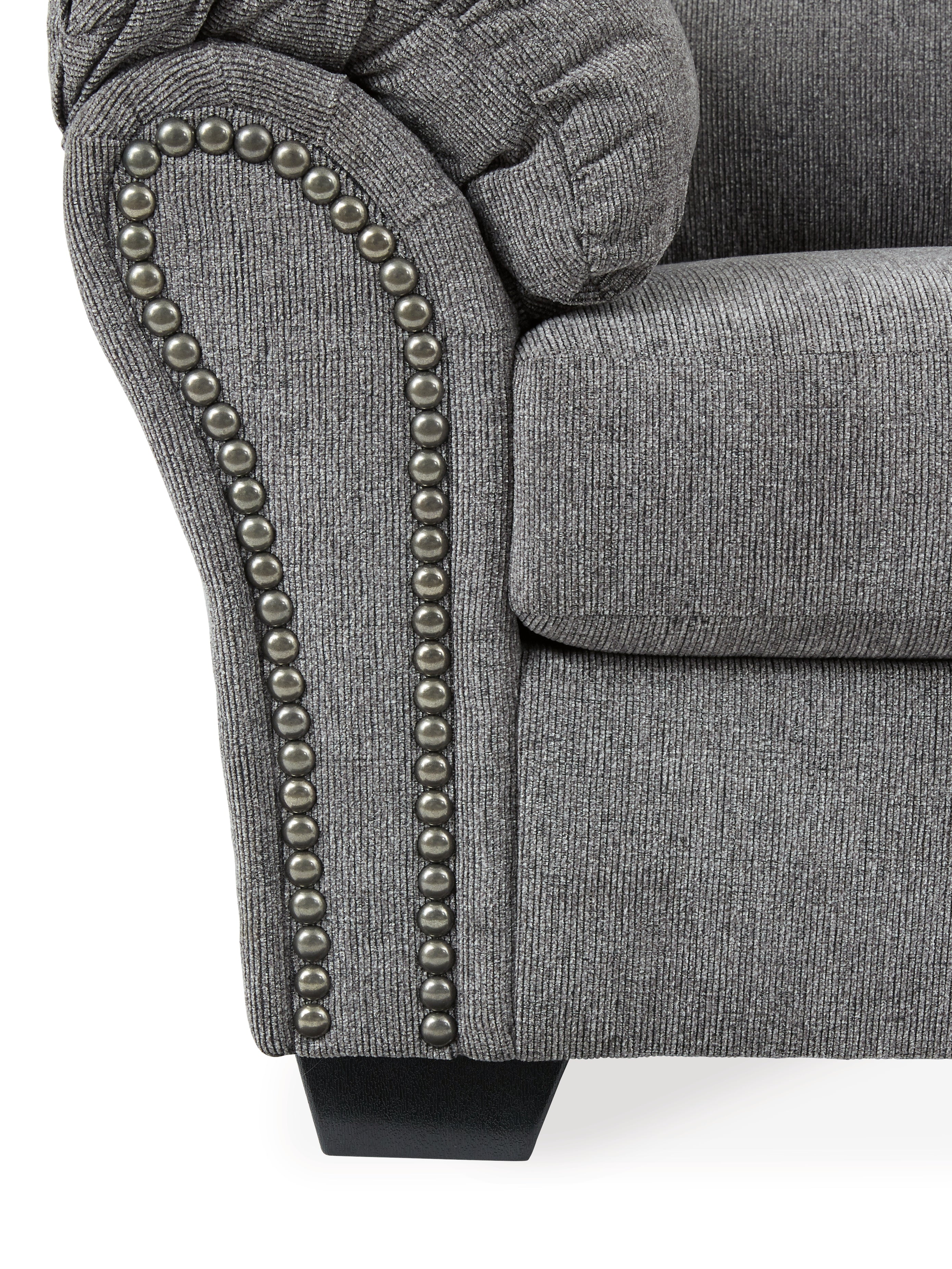 Allmaxx Sofa and Loveseat in Pewter - PKG002321