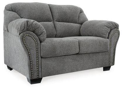 Allmaxx Sofa, Loveseat and Recliner in Pewter - PKG002322