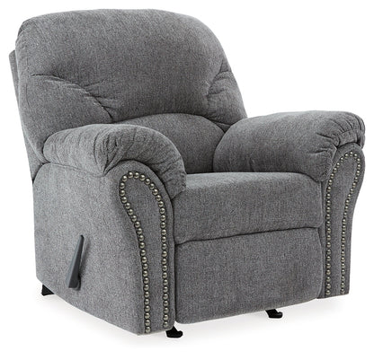 Allmaxx Sofa, Loveseat and Recliner in Pewter - PKG002322