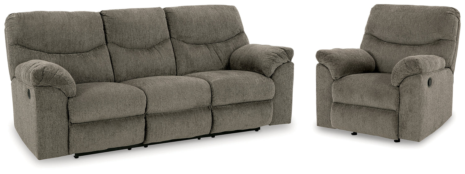 Alphons Putty Reclining Sofa and Recliner - 28201U3