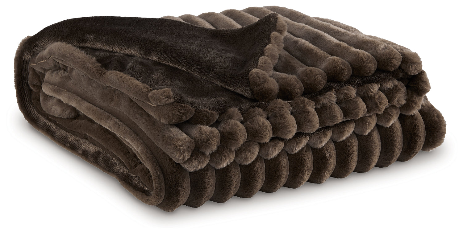 Alsonwell Brown Throw (Set of 3) - A1001082