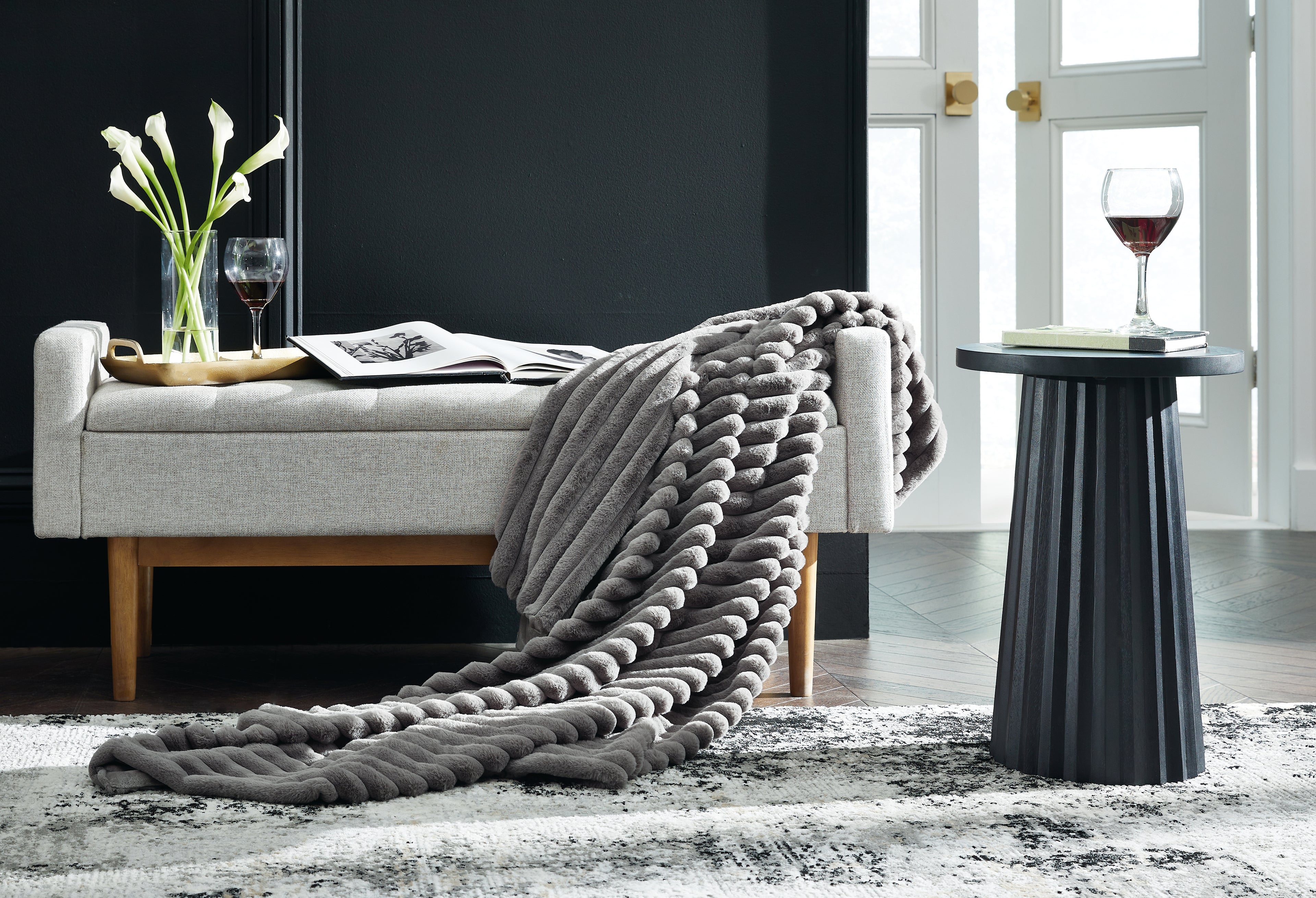 Alsonwell Gray Throw (Set of 3) - A1001081