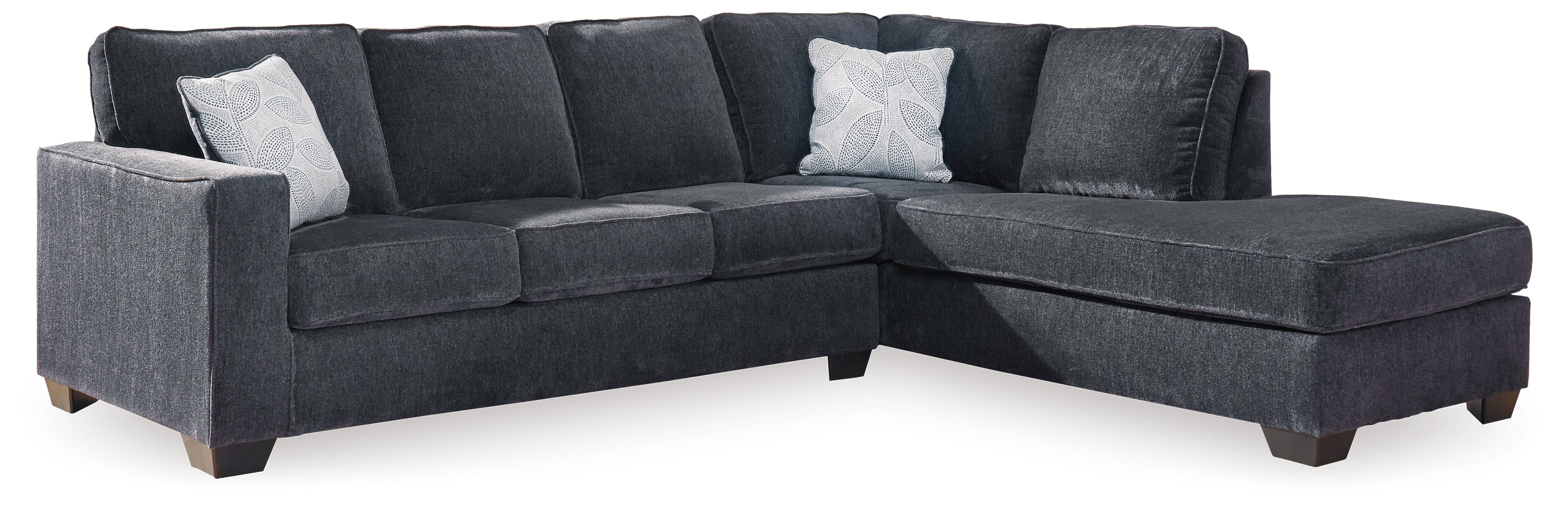 Altari 2-Piece Sectional with Ottoman in Slate from Ashley - Luna Furniture