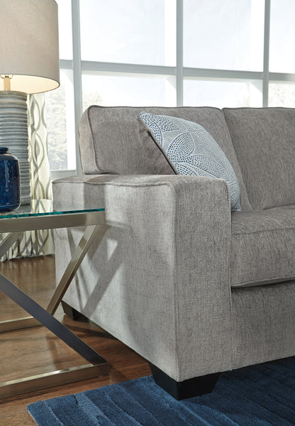Altari 2-Piece Sleeper Sectional with Ottoman in Alloy from Ashley - Luna Furniture