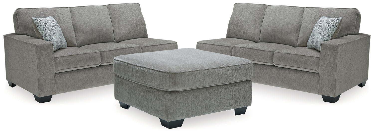Altari Alloy 2-Piece Sectional with Ottoman - 87214U3