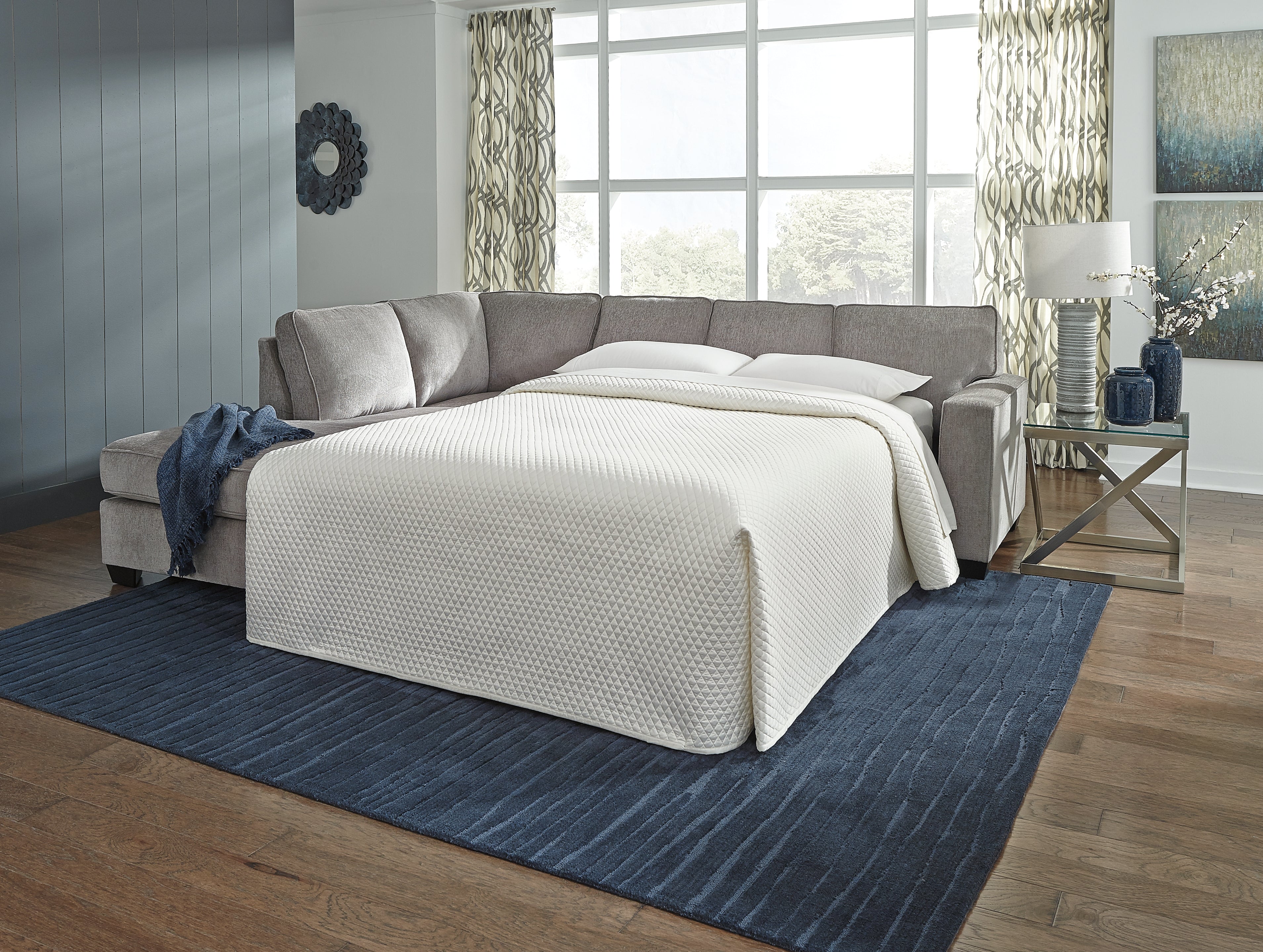 Altari Alloy 2-Piece Sectional with Ottoman - 87214U3