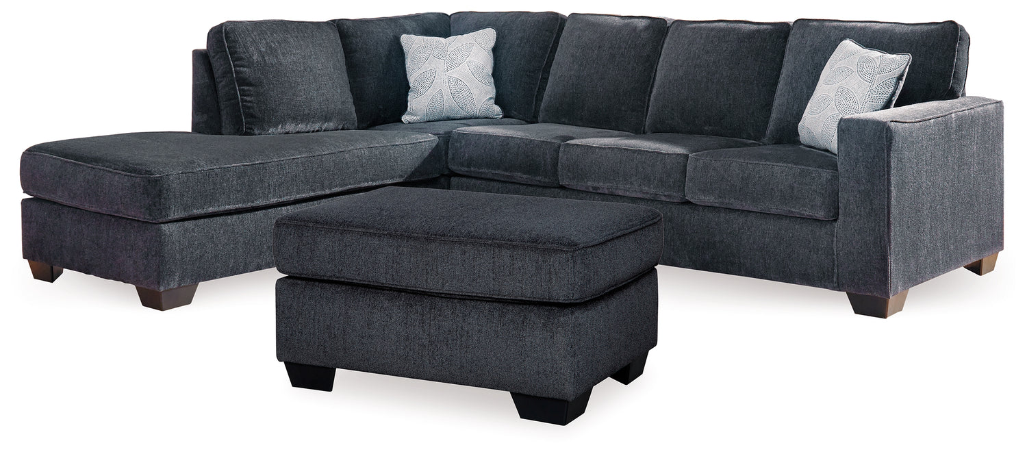 Altari Slate 2-Piece Sectional with Chaise and Ottoman - 87213U11