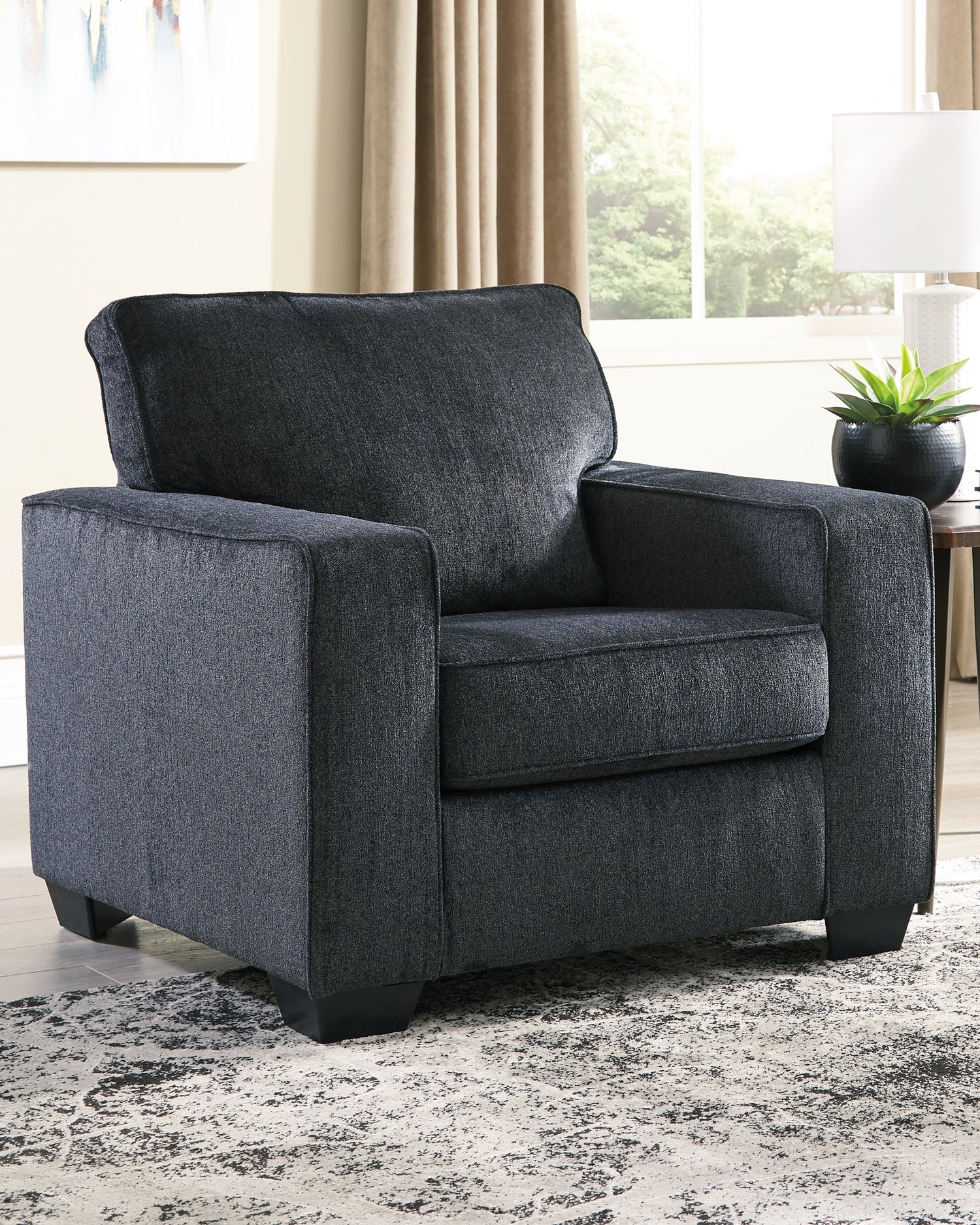 Altari Slate Queen Sofa Sleeper, Loveseat, Chair and Oversized Ottoman - 87213U12
