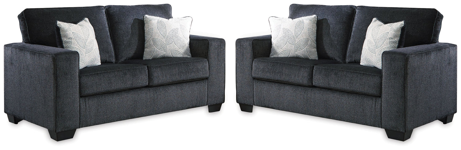 Altari Slate Set of 2 Loveseats - 87213U14