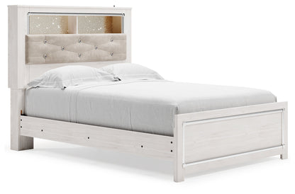 Altyra Full Panel Bed with Dresser in White - PKG009454