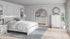Altyra King Panel Bed with Mirrored Dresser, Chest and Nightstand in White from Ashley - Luna Furniture