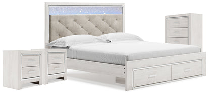 Altyra King Storage Bed, Chest and 2 Nightstands - B2640B67