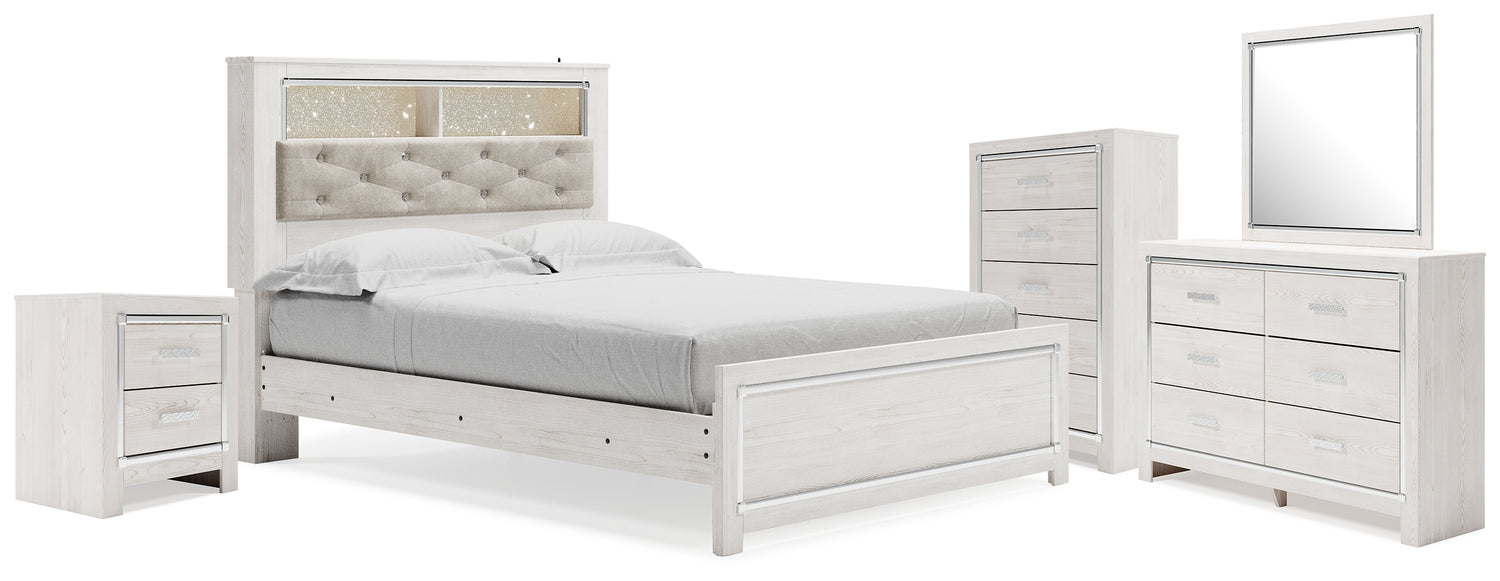 Altyra Queen Bookcase Bed, Dresser, Chest and Nightstand - B2640B77