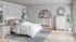 Altyra Queen Panel Bed with Mirrored Dresser, Chest and Nightstand in White from Ashley - Luna Furniture