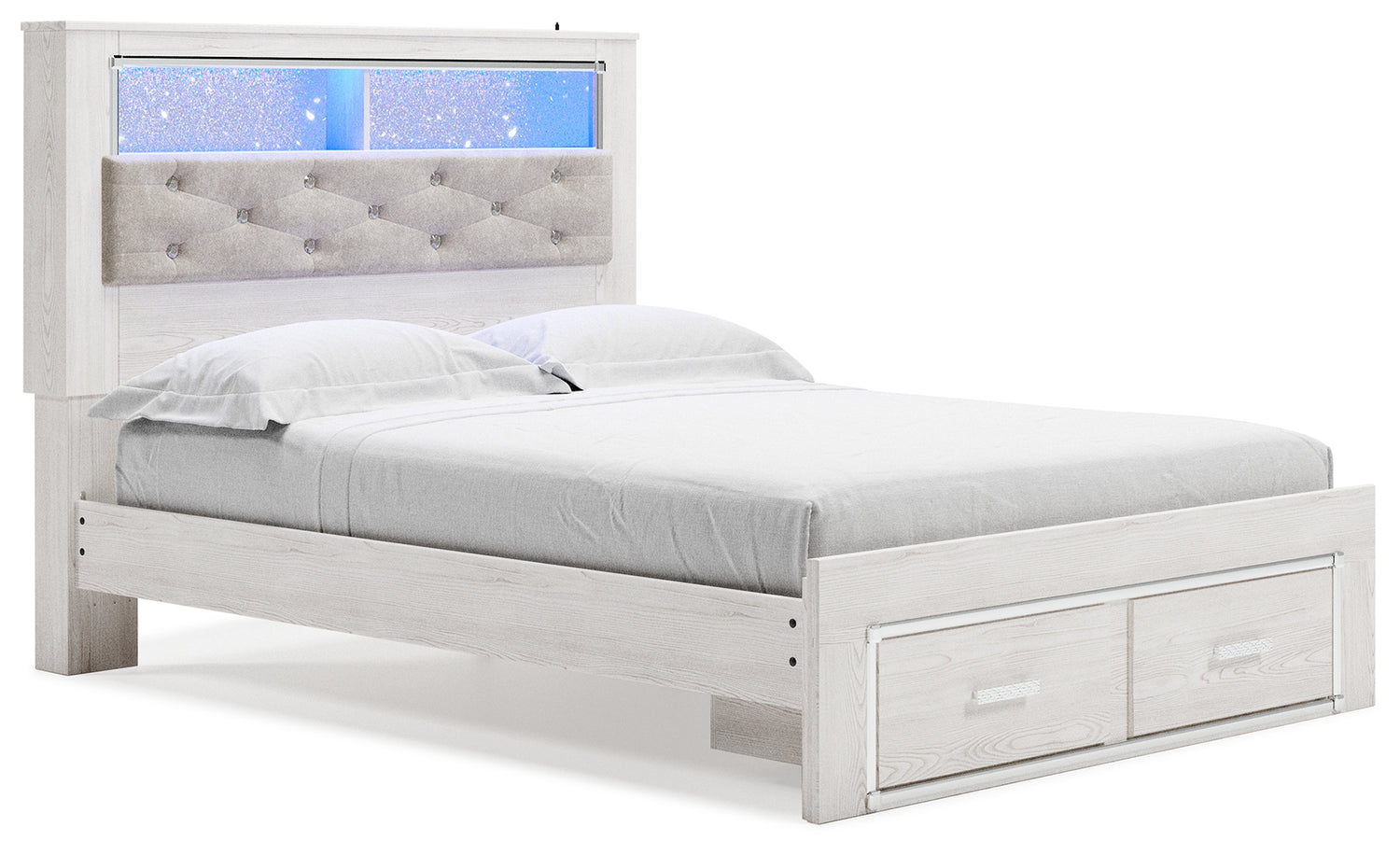 Altyra Queen Panel Storage Bed, Dresser, Mirror and 2 Nightstands - B2640B75