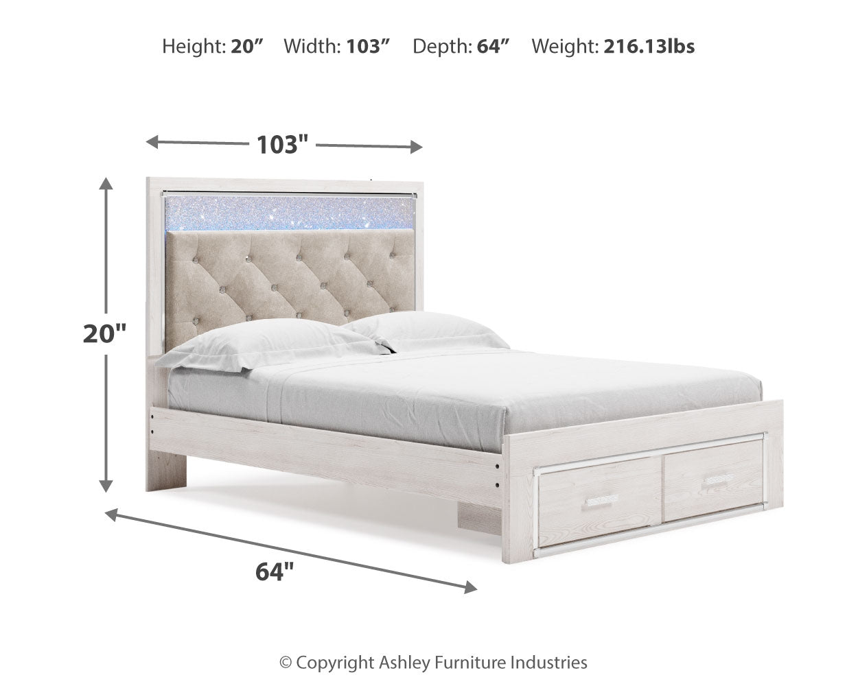Altyra Queen Storage Bed, Chest and 2 Nightstands - B2640B68