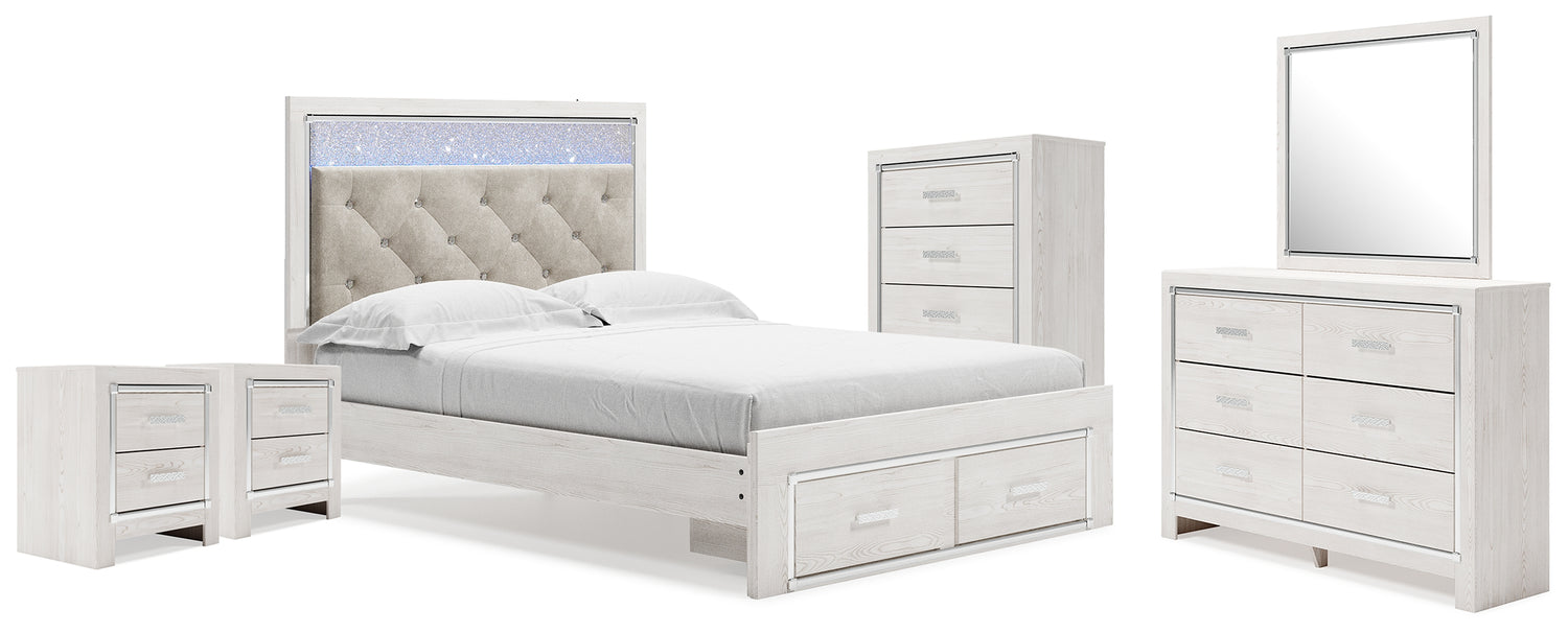 Altyra Queen Storage Bed, Dresser Mirror, Chest and 2 Nightstands - B2640B72