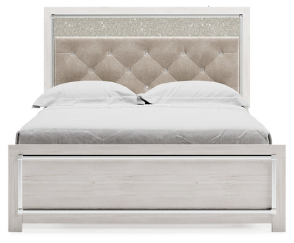 Altyra Queen Upholstered Panel Bed, Dresser, Mirror, Chest and Nightstand - B2640B62