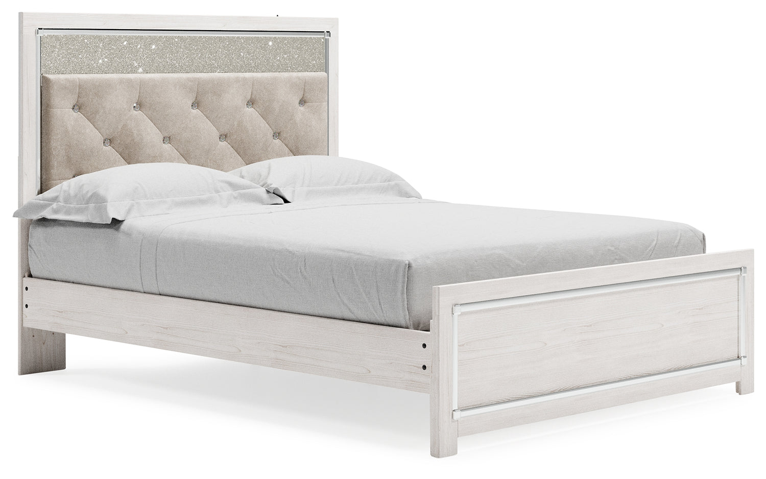 Altyra Queen Upholstered Panel Bed, Dresser, Mirror, Chest and Nightstand - B2640B62