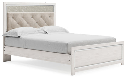 Altyra Queen Upholstered Panel Bed, Dresser, Mirror, Chest and Nightstand - B2640B62
