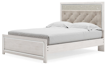 Altyra Queen Upholstered Panel Bed, Dresser, Mirror, Chest and Nightstand - B2640B62