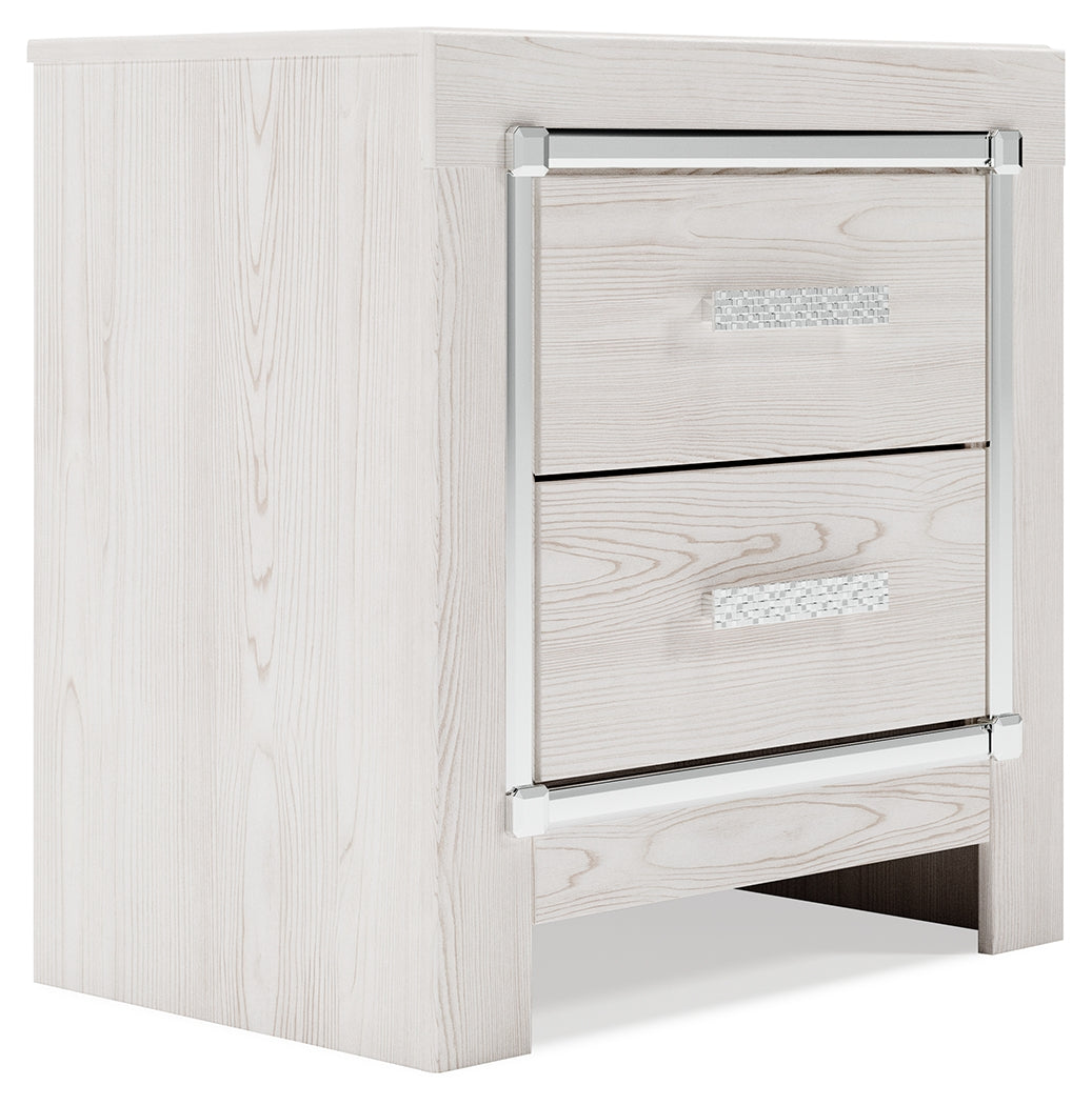 Altyra Twin Upholstered Panel Bed and 2 Nightstands - B2640B74