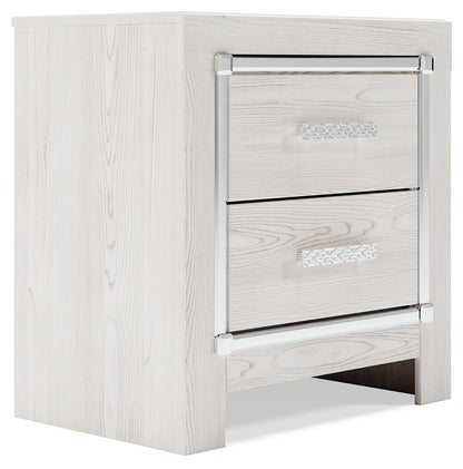 Altyra Twin Upholstered Panel Bed and 2 Nightstands - B2640B74