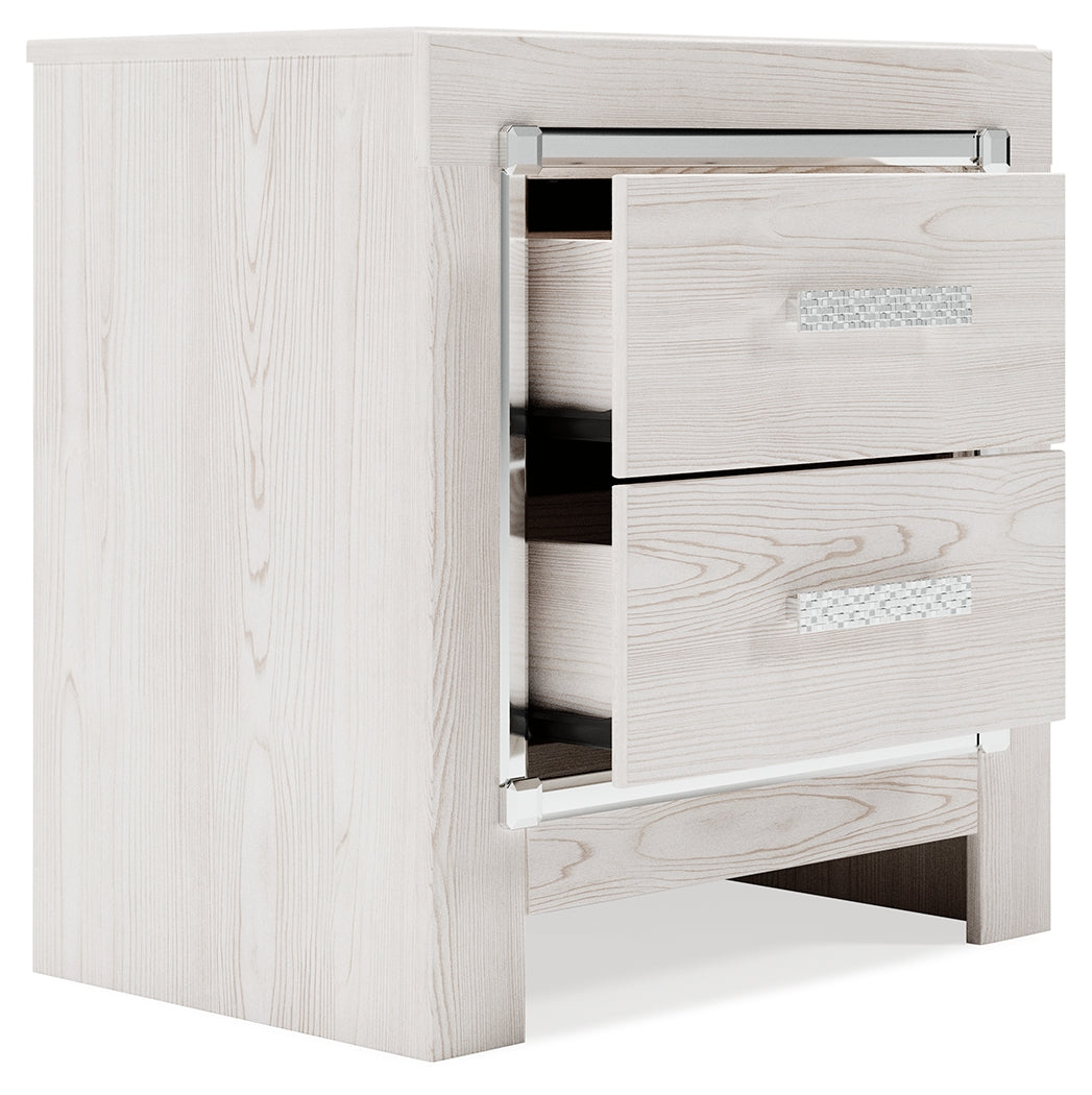 Altyra Twin Upholstered Panel Bed and 2 Nightstands - B2640B74