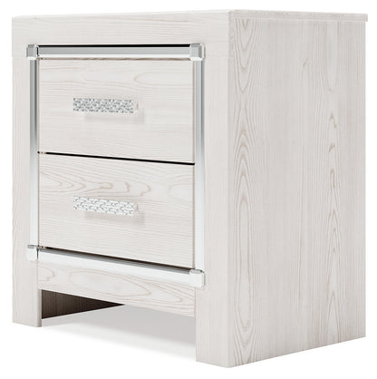 Altyra Twin Upholstered Panel Bed and 2 Nightstands - B2640B74