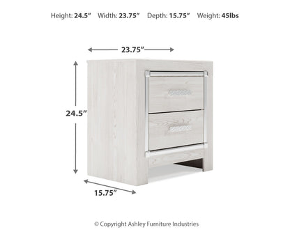 Altyra Twin Upholstered Panel Bed and 2 Nightstands - B2640B74