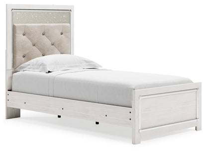 Altyra Twin Upholstered Panel Bed and 2 Nightstands - B2640B74