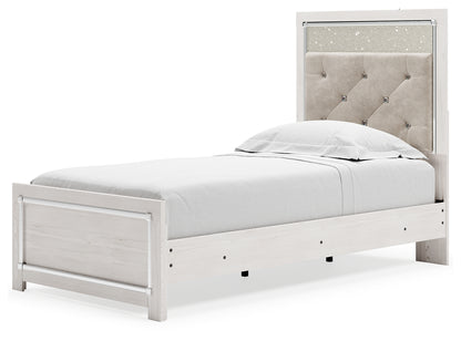 Altyra Twin Upholstered Panel Bed and 2 Nightstands - B2640B74
